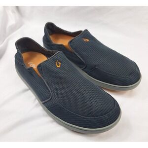 Olukai Men's 10188-4242 Dark Shadow Casual Slip-On Shoes Size 10.5